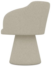 Béžové čalúnené jedálenské kreslo Kanoa – Makamii