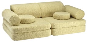 Zelená detská pohovka z textílie buklé 132 cm Settee – Wigiwama