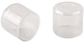 Nábytkové kryty na nohy stoličiek číre 18 mm