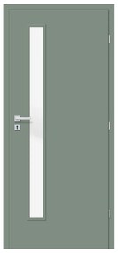 Classen Attis Interiérové dvere 3/3 sklo, 70 P, 746 × 1985 mm, fólia, pravé, zelené, presklené