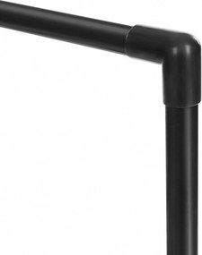 Kovový stojan na topánky, 6 úrovní, prispôsobiteľný, čierny