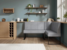 Rohová lavica Bernio 140x200 (sivá) (P). Akcia -20%. Vlastná spoľahlivá doprava až k Vám domov. 1129860