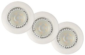 Lucide 11001/15/31 - SADA 3x LED podhľadové svietidlo FOCUS 1xGU10/5W/230V biele