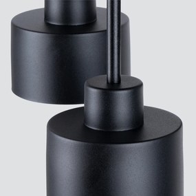 Stropné svietidlo Savar, 3x čierne kovové tienidlo