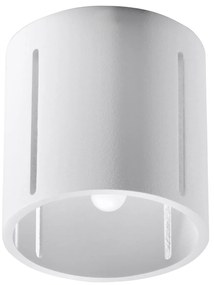 Stropné svietidlo Inez, 1x biele kovové tienidlo