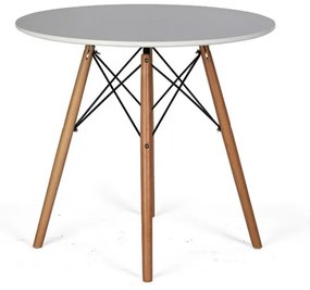 Dizajnový jedálenský stôl BAYLOR, biely