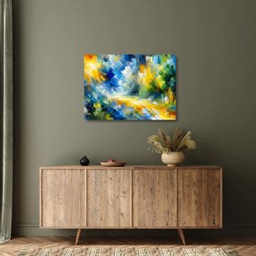 Sklenený obraz - Abstraktný slnečný deň (70x50 cm)