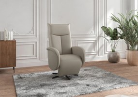 XXXLutz RELAXAČNÉ KRESLO, koža, sivá Sit & More - Online Only obývacie izby - 00014401626T