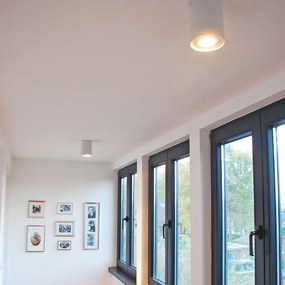 Inteligentné prisadené bodové svietidlo biele a oceľové, naklápacie, vrátane WiFi GU10 - Rondoo up