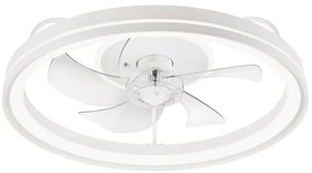 LED Stropné svietidlo s ventilátorom FARGO LED/37W/230V biela + DO