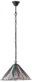 Endon 63937 - Luster na reťazi Tiffany ASTORIA 1xE27/60W/230V pr. 40 cm