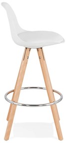 Biela barová stolička Kokoon Anau, výška sedu 64 cm