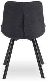 PROXIMA.store - Čalúnená jedálenska stolička RICK 2 FARBA: sivá, MATERIÁL: pletená