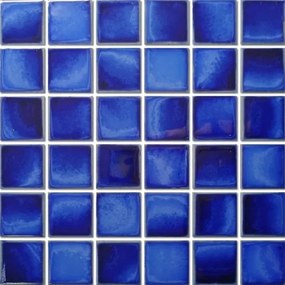 Keramická mozaika Premium Mosaic deep blue 31x31 cm lesk MOSBH5DBLL