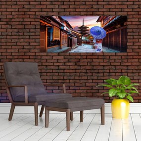 Obraz - Ázijská žena (120x50 cm)