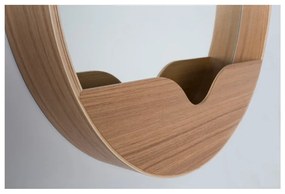 Nástenné zrkadlo s odkladacím priestorom Zuiver Round Wall, ⌀ 40 cm