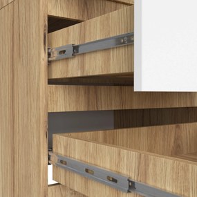 Šatní skříň STAR 60 cm dub artisan/bílá