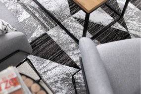 Koberec ALTER Nano Trojuholníky sivý