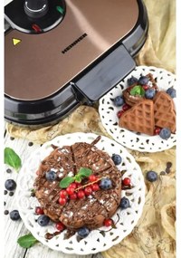 Heinner HWF-1000CR - Vaflovač 1000W/230V čierna/ružové zlato