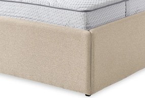 Posteľ Domango 180x200 cm, béžová látka