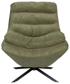 Zelené zamatové kreslo Vince – Dutchbone