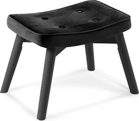 SOFOTEL Kreslo s opierkou na ruky a podnožkou Norse 2047 - čierne