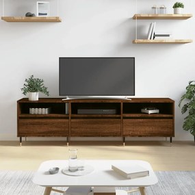 TV skrinka hnedý dub 150x30x44,5 cm kompozitné drevo 831267