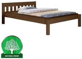 Posteľ Pino 160x200 borovica morená hnedá