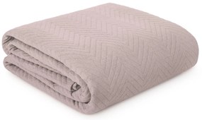 PREHOZ NA POSTEĽ LEN3 200X220 CM RUŽOVÝ