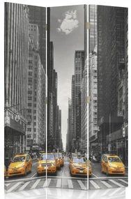 Gario Paraván New York Taxi Rozmery: 110 x 170 cm, Prevedenie: Otočný paraván 360°