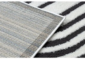 Moderný koberec MODE 8597 geometrická krémová / čierna Veľkosť: 200x290 cm