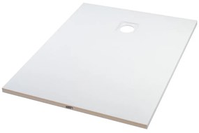 Cagliari White 80x120x2,6 cm Štvorcová, SMC sprchová vanička, so sifonom