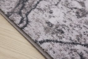 Spoltex koberce Liberec Behúň na mieru Marble 19 sivý - šíre 80 cm