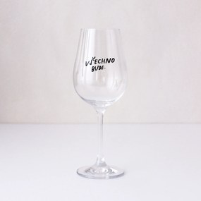 Bella Rose Pohár na víno Všechno bude No. 2 + vianočná krabička – CZ