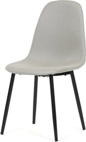 Jedálenská stolička látka/kov CT-V2972 Farba: Krémová