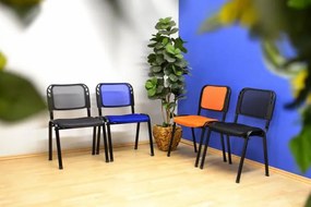 Garthen 38400 Stohovateľná kongresová stolička - čierna