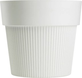 PLASTOVÝ KVETINÁČ SILVA LINE 14,5X13 CM KRÉMOVÁ