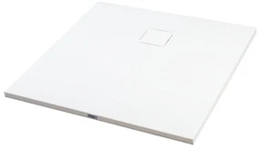 Cagliari White 80x80x2,6 cm Štvorcová, SMC sprchová vanička, so sifonom