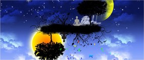 Obraz - Reflekcia rovnováhy (120x50 cm)