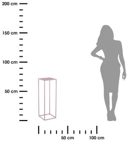 Stojan na kvety 70x24 cm ružová