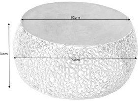 Konferenčný stôl Leaf 43227 Ø75cm Aluminium Zlatá - Komfort-nábytok