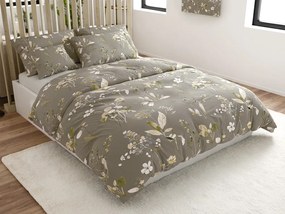 Obliečky z mikrovlákna MOLIRI sivohnedé Rozmer obliečky: 2 ks 70 x 90 cm | 200 x 220 cm