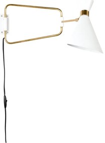 Biela nástenná lampa Zuiver Shady