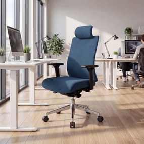 Ergonomická kancelárska stolička tmavomodrá VECTOR