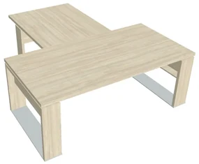 Stôl Verno+ 200 x 220 cm s rokovacím prvkom, agát