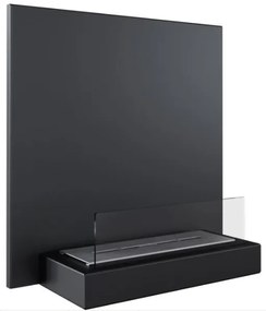 Závesný biokrb na stenu so sklom Plank