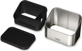 Kovový stojan na umývacie prostriedky v lesklej striebornej farbe Surface – Joseph Joseph