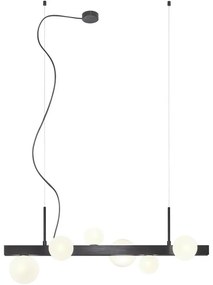 Redo 01-2375 - Luster na lanku GOJI 6xG9/28W/230V čierna