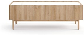 TV stolík Boho La 144 cm dub riviera/biely mramor