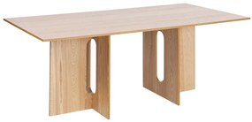 Jedálenský stôl 200 x 100 cm svetlé drevo CORAIL Beliani